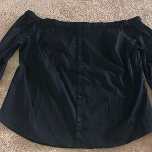 Off shoulder button down Express shirt